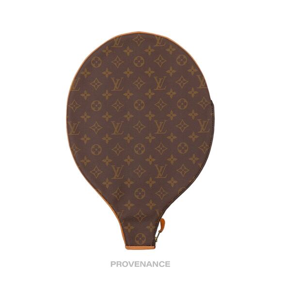 🔴 Louis Vuitton Tennis Racket Cover - Monogram Small "f" - Picture 1 of 6